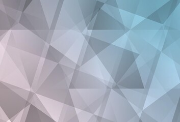Fototapeta premium Light Pink, Blue vector polygonal pattern.