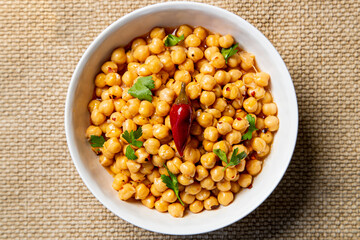 Chickpeas in a bowl