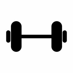 Dumbbell vector icon. High quality and suitable for your design, web design, mobile app design, etc. Isolated vector illustration on a white background.