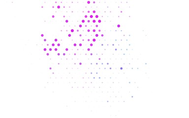 Light Pink, Blue vector Beautiful colored illustration with blurred circles in nature style.