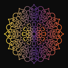 Circular pattern in form of mandala