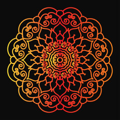 Circular pattern in form of mandala