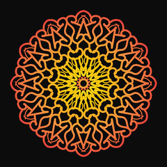 Circular pattern in form of mandala