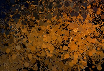 Dark Orange vector texture with abstract forms.