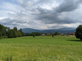 Obraz premium Overview of the French Alps - August 2021