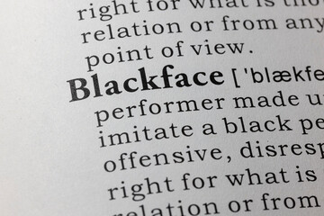 Fototapeta premium definition of Blackface