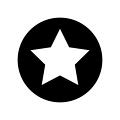 silhouette star or favorite icon