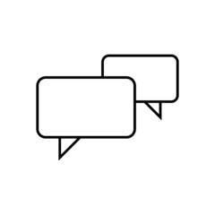 chat bubble line icon