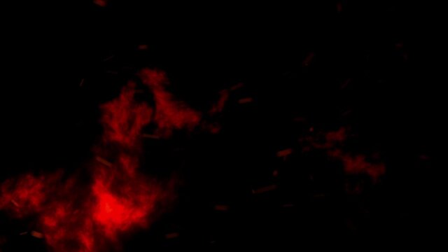 This stock motion graphic shows red ominous smoke. The overlay. This background will be a decoration for your Halloween projects.