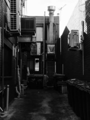 Black and white street