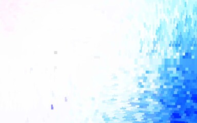 Light Pink, Blue vector template with rhombus.