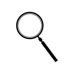 silhouette magnifying glass icon