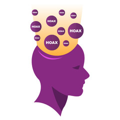 hoax ilustration concept