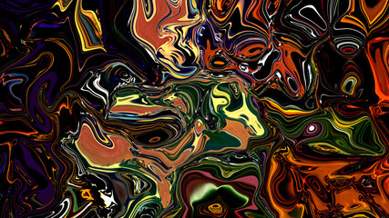 Abstract multicolored liquid texture background