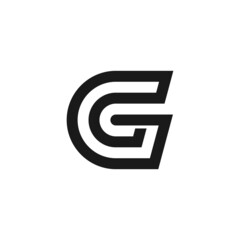 Creative logo design initials GG