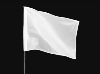 White flag on dark background