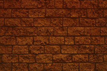 old dark red brick wall