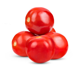 Fresh red tomato isolated on white
