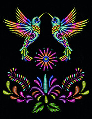 hummingbird mexico ornament