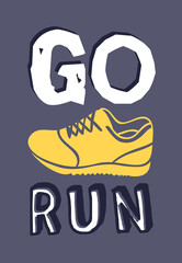 Text templates for design, Sport Motivation Quote, Positive typography for poster, t-shirt or card