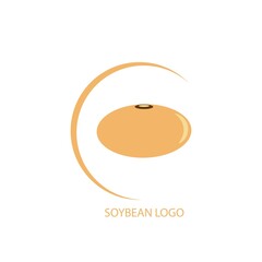 Soybean icon logo vector