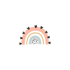 vector illustration of a cute rainbow for kids