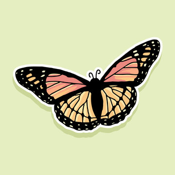 butterfly cartoon design