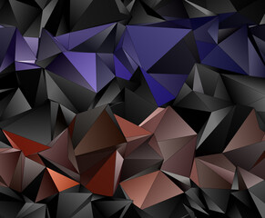 Obraz premium Abstract Low-Poly background. triangulated texture. Design 3d. Polygonal geometrical pattern. Triangular modern style