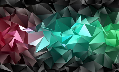 Obraz premium Abstract Low-Poly background. triangulated texture. Design 3d. Polygonal geometrical pattern. Triangular modern style