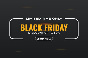 black friday.  Abstract attractive black friday sale banner