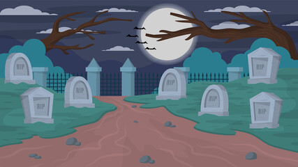 Spooky Graveyard -  Exxterior Scenes