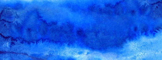 Watercolor blue blot blob spot abstract texture background backdrop
