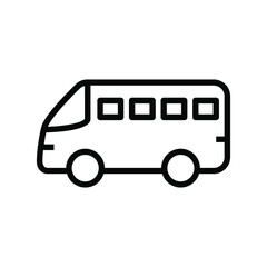 Bus icon vector graphic