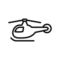 Helicopter icon vector graphic