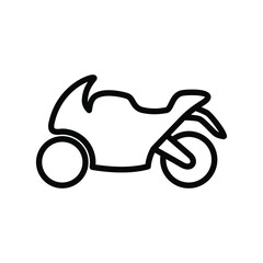 Motorbike icon vector graphic