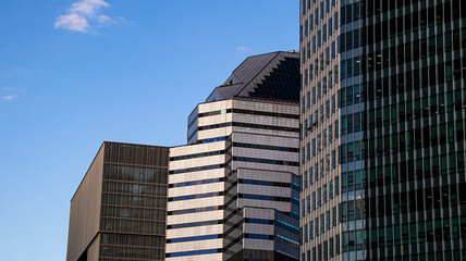 Obraz premium THREE BUILDING'S CURTAIN WALLS