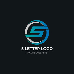 Letter S Logo, Creative S Letter Logo Design Template