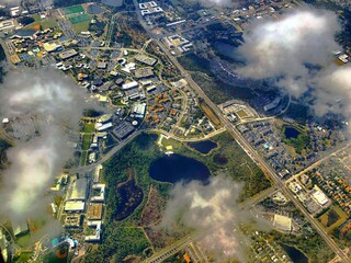 aerial Long Island, Oceanside, New York, United States