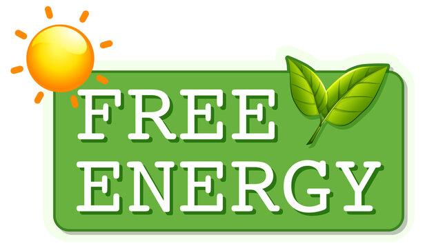 A free energy sign banne