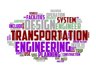 Fototapeta premium transport-engineer wordcloud concept, wordart, transportation,engineering,technology,industry