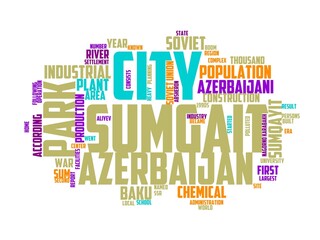 sumgayit wordcloud concept, wordart, color,road,trip,city
