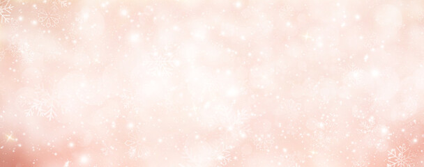 elegant sophisticated pink snowflakes sparkles glitters background