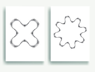 Contemporary composition .Modern minimal posters .Linear  design . Speed lines .Trendy background . Vector illustration