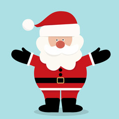 christmas santa claus, vector, isolated
