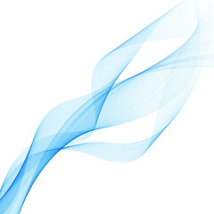 background of abstract blue wavy lines