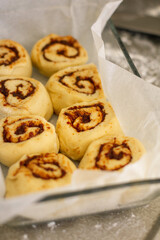 cinnamon buns in progress