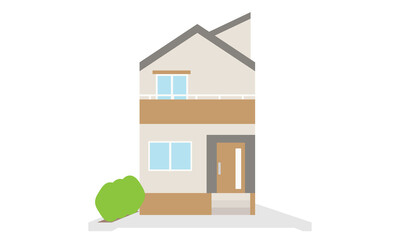 小さい一軒家のイラスト