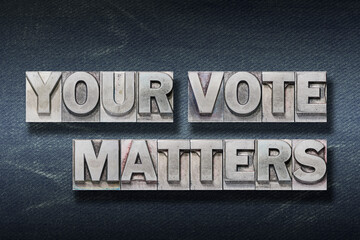 your vote matters den