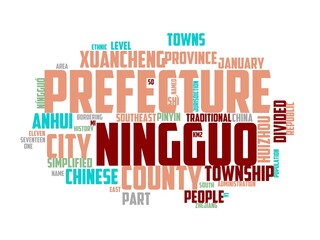 ningguo wordcloud concept, wordart, lake,anhui,outdoor,natural