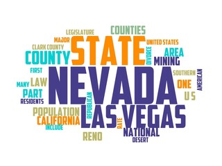 nevada wordcloud concept, wordart, nevada,sky,travel,landscape